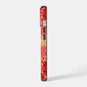 Digitale Mandala Geel, Roze en Rood iPhone 15 Case (Linkerkant)