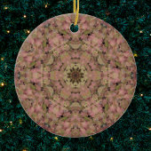 Digitale Mandala roze en geel Keramisch Ornament