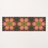 Digitale Mandala Roze Geel en Groen Yogamat (Voorkant (horizontaal))