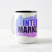 Digitale marketing tweekleurige koffiemok (Voorkant links)