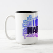 Digitale marketing tweekleurige koffiemok (Links)