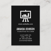 Digitale marketing / zwart visitekaartje (Voorkant)