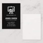 Digitale marketing / zwart visitekaartje (Voorkant / Achterkant)