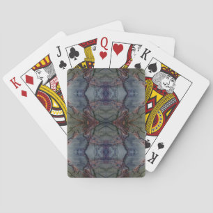 Digitale marmer Blue Cast Pattern-kaarten Pokerkaarten