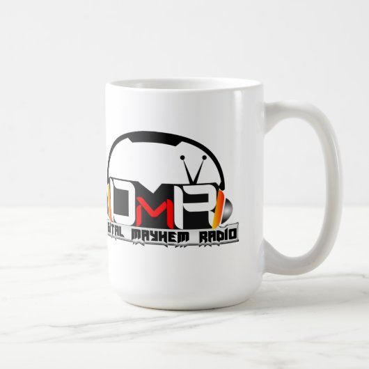 Digitale Mayhem Radio Dual Logo Mok (Rechts)