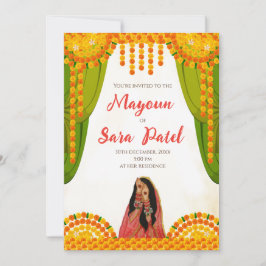 Digitale Mayoun uitnodiging & Digitale Haldi uitno