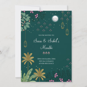 Digitale Mehndi uitnodiging & Mehendi uitnodiging