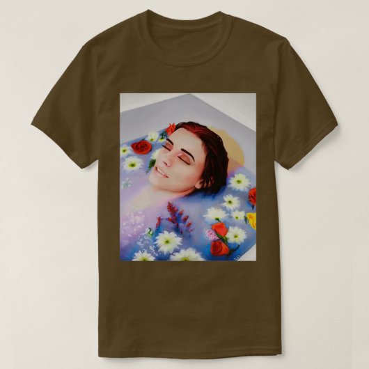 Digitale melkillustraties gemaakt in Photoshop CC T-shirt (Design voorkant)