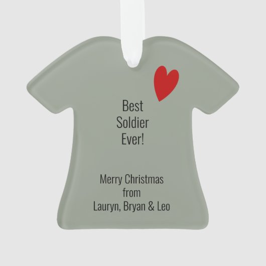 Digitale militaire camo-bezetting op maat ornament (achterkant)