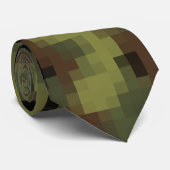 Digitale militaire groene Camouflage Stropdas (Opgerold)