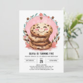 Digitale moderne bewerkbare cookies Verjaardag Kaart (Staand voorkant)