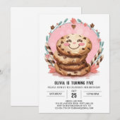 Digitale moderne bewerkbare cookies Verjaardag Kaart (Voorkant / Achterkant)