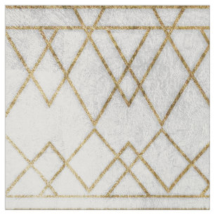 Digitale moderne Faux Gold geometrische driehoeken Stof