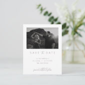 Digitale Moderne Minimalistische Foto Save the Dat Date (Staand voorkant)