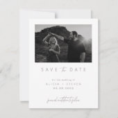 Digitale Moderne Minimalistische Foto Save the Dat Save The Date (Voorkant)