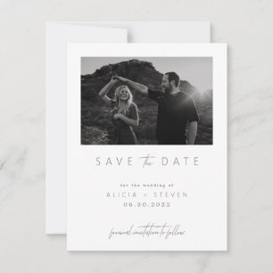 Digitale Moderne Minimalistische Foto Save the Dat Save The Date