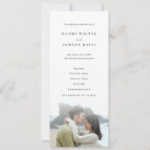 Digitale Moderne Minimalistische Wedding Fotoprogr Kaart (Voorkant)