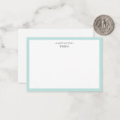 Digitale moderne "Quick Note from"-kaart Notitiekaartje (Voorkant / Achterkant in situ)