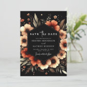 Digitale Moderne Terracotta Huwelijk Save The Date (Staand voorkant)