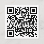 Digitale moderne zakelijke QR-code Vierkante Visitekaartje (Voorkant)
