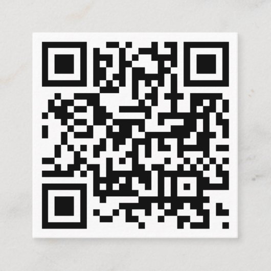 Digitale moderne zakelijke QR-code Vierkante Visitekaartje (Voorkant)