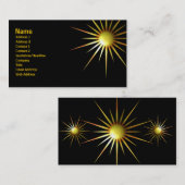 Digitale moderne zon visitekaartje (Voorkant / Achterkant)