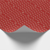 Digitale Mogal: Textiel Plant Kunstwerk. Cadeaupapier (Hoek)