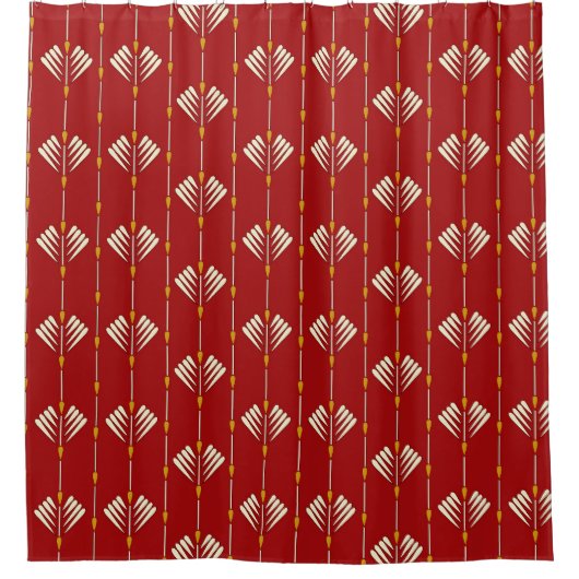 Digitale Mogal: Textiel Plant Kunstwerk. Douchegordijn (Voorkant)