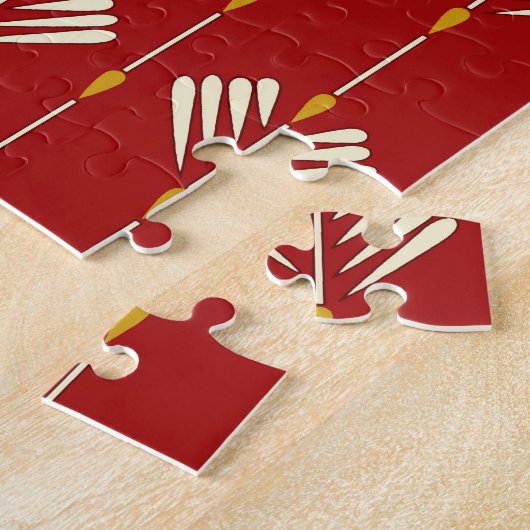 Digitale Mogal: Textiel Plant Kunstwerk. Legpuzzel (Zijkant)