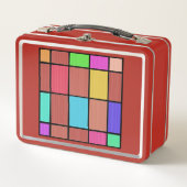 Digitale Mondriaanse stijl Afstand grafisch ontwer (Voorkant)