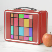 Digitale Mondriaanse stijl Afstand grafisch ontwer (In situ)