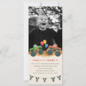 Digitale monstertruck Kinder foto verjaardagsfeest Kaart (Voorkant)