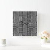 Digitale montage van Matte Granite Marble Vierkante Klok (Huis)