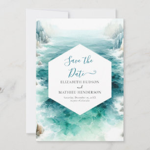 Digitale mooie nautische bruiloft save the date