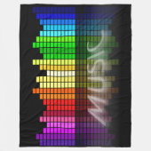 DIGITALE MUZIEK FLEECE DEKEN (Voorkant)