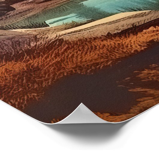 Digitale Nationale Parkkunst Poster (Hoek)