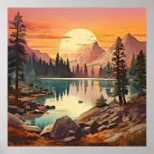  Digitale Nationale Parkkunst Poster (Voorkant)