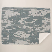 Digitale Natuur Camo Sherpa Deken (Voorkant (horizontaal))