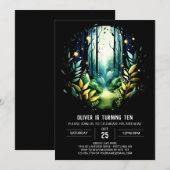 Digitale Natuur Online Woodland Verjaardag Kaart (Voorkant / Achterkant)