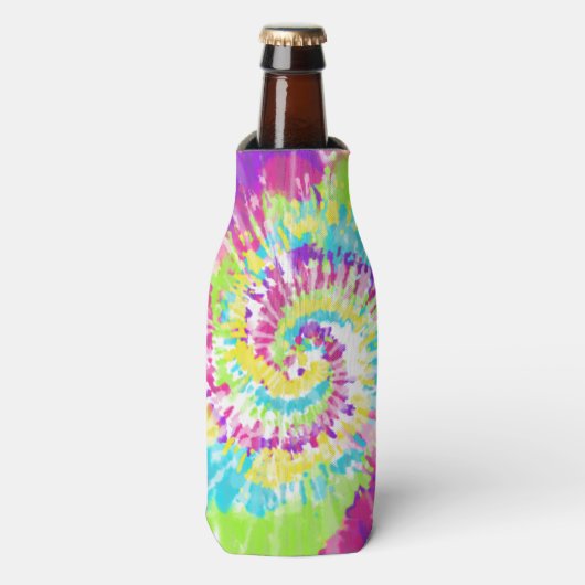 Digitale neon stropdas kleurstof flesjeskoeler (Fles Voorkant)