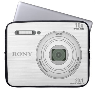 Digitale nieuwe camera-effect laptop sleeve