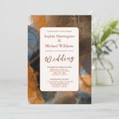 Digitale Nodig Boho Huwelijksuitnodiging QR Code Kaart (Staand voorkant)