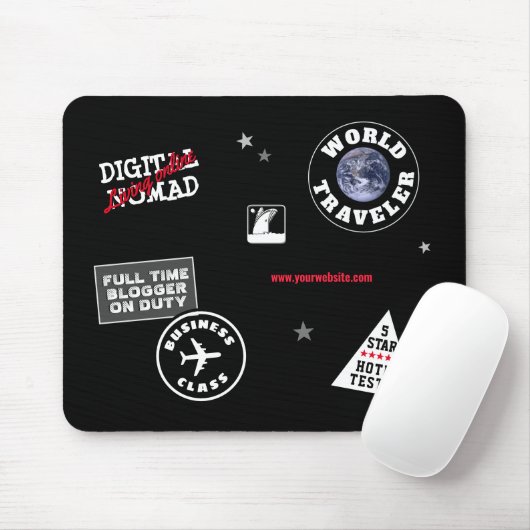 Digitale nomad muismat (Met muis)