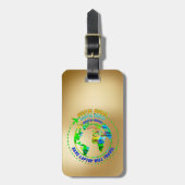 Digitale Nomade Bagage Label (Voorkant verticaal)