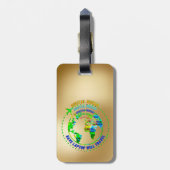 Digitale Nomade Bagage Label (Achterkant verticaal)