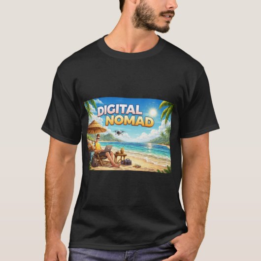 Digitale Nomade T-shirt (Voorkant)