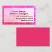 Digitale nomadenkleurige webdesigner freelance visitekaartje (Voorkant / Achterkant)