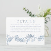  digitale of gedrukte huwelijksdetails kaart (Staand voorkant)