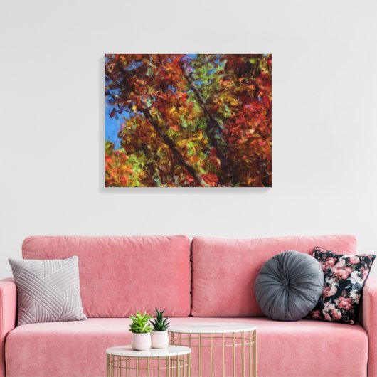 Digitale olie Herfst met schilfers Afdrukken (Insitu (Woonkamer))