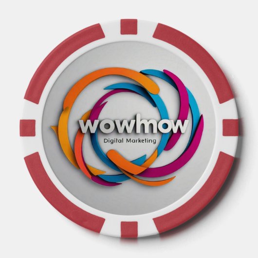 "Digitale oplossingen" Poker Chips (Voorkant)